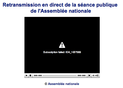 interruption du flux de l'AN