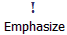 emphasize button