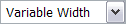 font-family dropdown menu
